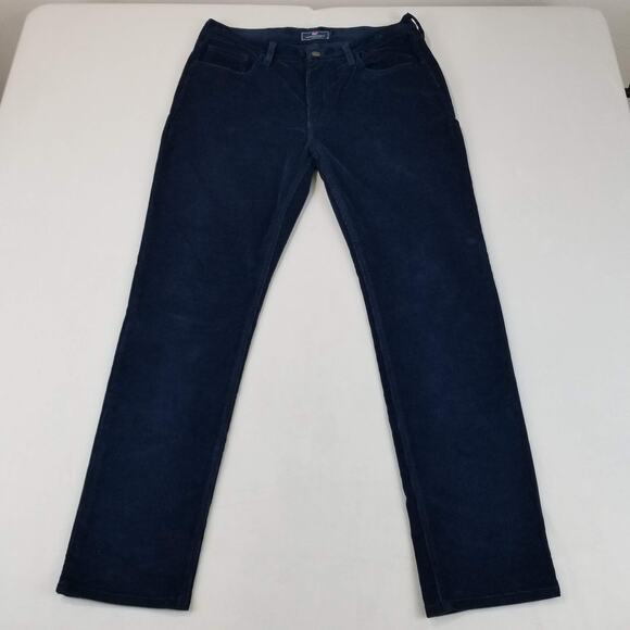 Vineyard Vines Pants Mens 34x32 Navy Corduroy 5-Pocket Stretch Style 1P001207 - Picture 1 of 11